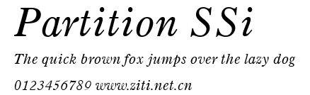 Partition SSi.ttf字體轉換器圖片
