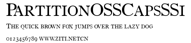 PartitionOSSCapsSSi.ttf字體轉換器圖片
