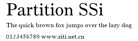 Partition SSi.ttf字體轉換器圖片