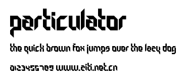 Particulator.ttf字體轉換器圖片