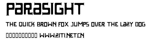 Parasight.ttf字體轉換器圖片