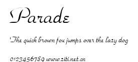 Parade.ttf字體轉換器圖片