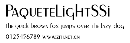PaqueteLightSSi.ttf字體轉換器圖片