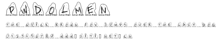 PWDolmen.ttf字體轉換器圖片