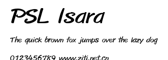 PSL Isara.ttf字體轉換器圖片