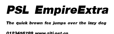 PSL EmpireExtra.ttf字體轉換器圖片