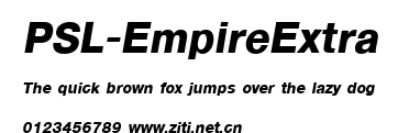 PSL-EmpireExtra.ttf字體轉換器圖片
