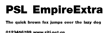 PSL EmpireExtra.ttf字體轉換器圖片