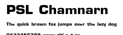 PSL Chamnarn.ttf字體轉換器圖片