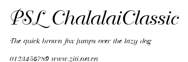PSL ChalalaiClassic.ttf字體轉換器圖片
