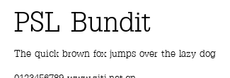 PSL Bundit.ttf字體轉換器圖片