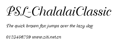 PSL-ChalalaiClassic.ttf字體轉換器圖片