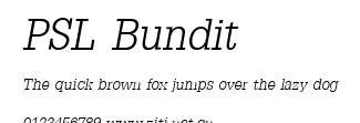PSL Bundit.ttf字體轉換器圖片