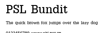 PSL Bundit.ttf字體轉換器圖片