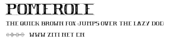 POMEROLE.ttf字體轉換器圖片