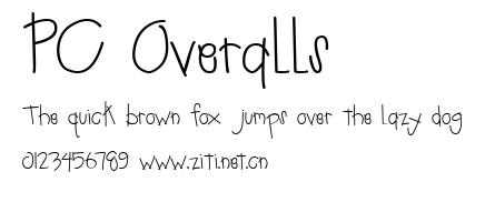 PC Overalls.ttf字體轉換器圖片