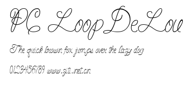 PC LoopDeLou.ttf字體轉換器圖片