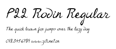 P22 Rodin Regular.ttf字體轉換器圖片