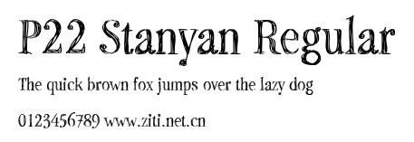P22 Stanyan Regular.ttf字體轉換器圖片
