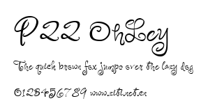 P22 OhLey.ttf字體轉換器圖片
