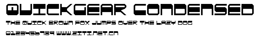 QuickGear Condensed.ttf字體轉換器圖片