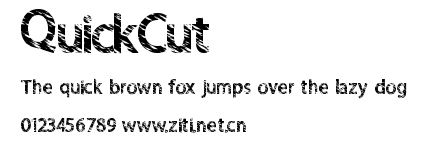 QuickCut.ttf字體轉換器圖片