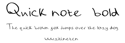 Quick note_bold.ttf字體轉換器圖片