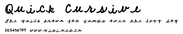 Quick Cursive.ttf字體轉換器圖片