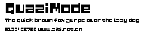 QuaziMode.ttf字體轉換器圖片