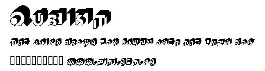 Qubist.ttf字體轉換器圖片