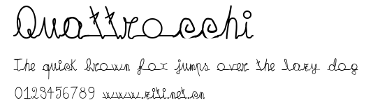 Quattrocchi.ttf字體轉換器圖片