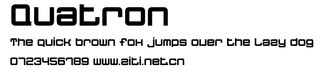 Quatron.ttf字體轉換器圖片