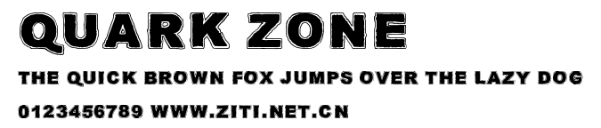 Quark Zone.ttf字體轉換器圖片