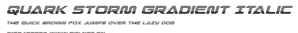 Quark Storm Gradient Italic.ttf字體轉換器圖片
