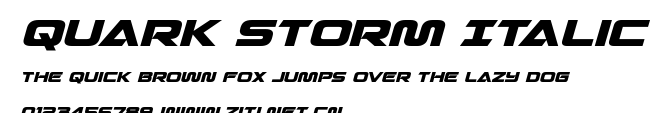 Quark Storm Italic.ttf字體轉換器圖片