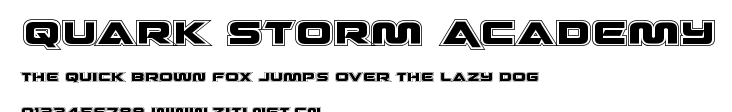 Quark Storm Academy.ttf字體轉換器圖片