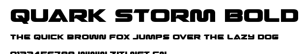 Quark Storm Bold.ttf字體轉換器圖片