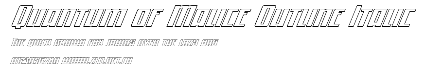 Quantum of Malice Outline Italic.ttf