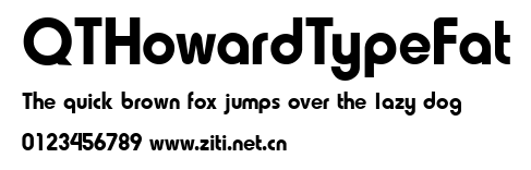 QTHowardTypeFat.ttf字體轉換器圖片