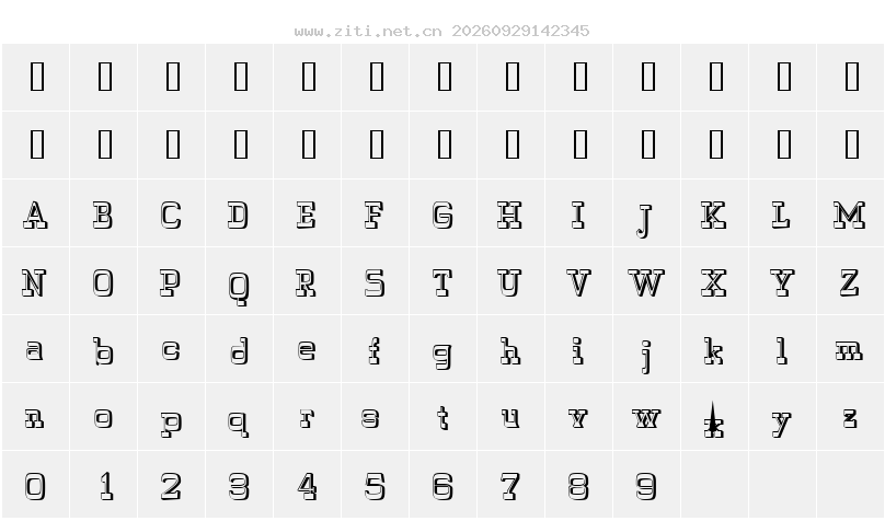字符映射圖