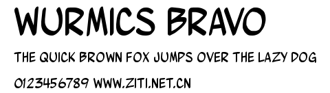 Wurmics Bravo.ttf字體轉換器圖片