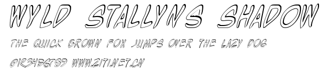 Wyld Stallyns Shadow.ttf字體轉換器圖片