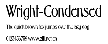 Wright-Condensed.ttf字體轉換器圖片