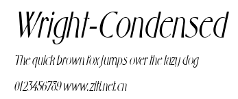 Wright-Condensed.ttf字體轉換器圖片