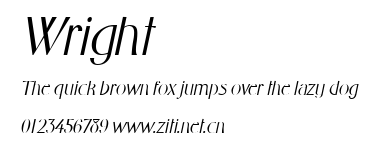 Wright.ttf字體轉換器圖片