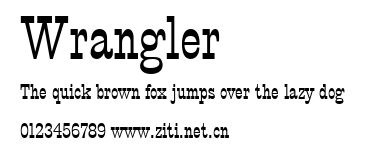 Wrangler.ttf字體轉換器圖片