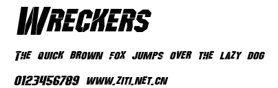 Wreckers.ttf字體轉換器圖片