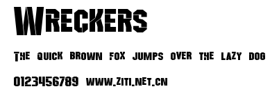 Wreckers.ttf字體轉換器圖片