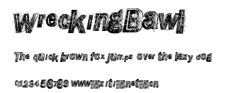 WreckingBawl.ttf字體轉換器圖片