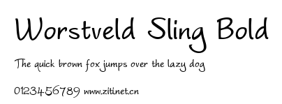 Worstveld Sling Bold.ttf字體轉換器圖片
